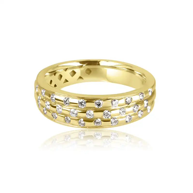 18K Yellow Gold Diamond Ring